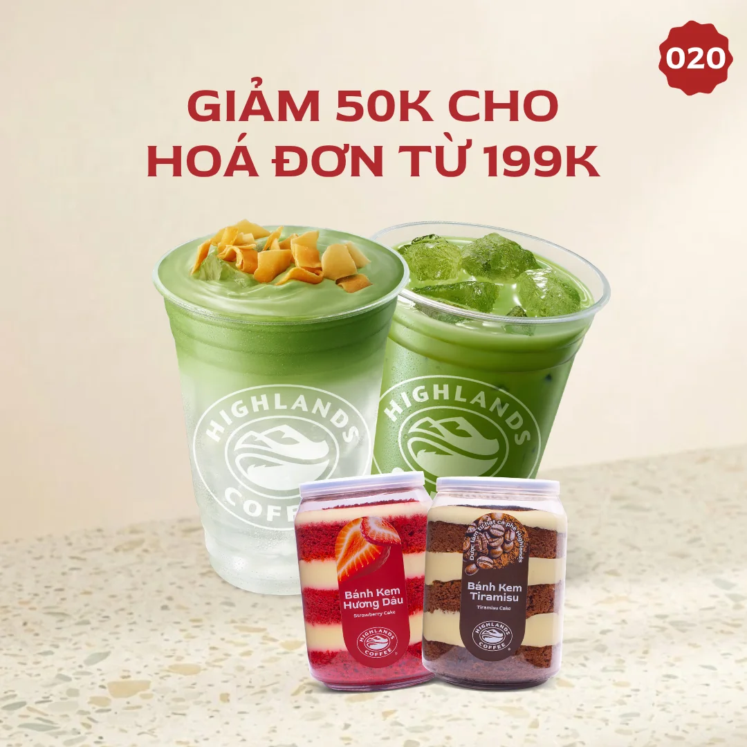 Ưu đãi Highlands Coffee